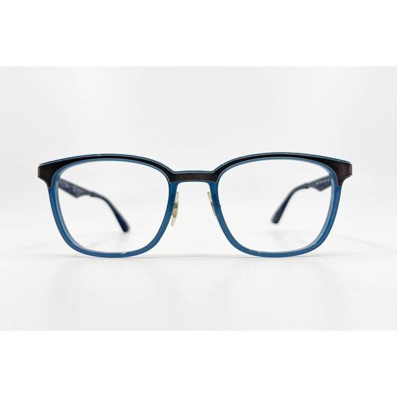 Ray-Ban RB7117 8019 50-19-145 Silver Blue Eyeglasses Frame AUTHENTIC